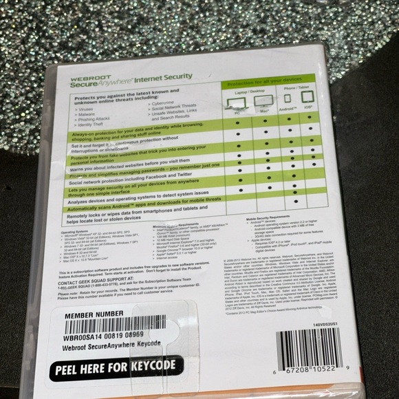 SEALED Webroot Secure Anywhere Advanced Security for PC, Mac Mobile Devices New - Picture 5 of 5